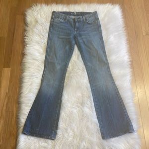 Vintage seven for all mankind low rise boot, cut jeans